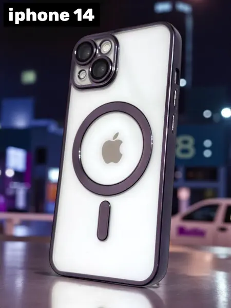 ND CASE чехол на iPhone 14 прозрачный Magsafe магсейф