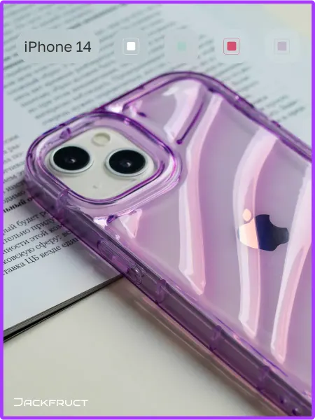 Jackfruct Чехол на iPhone 14 силиконовый