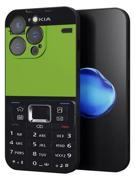 PBl store Чехол на iPhone 14 Pro Max с принтом Nokia