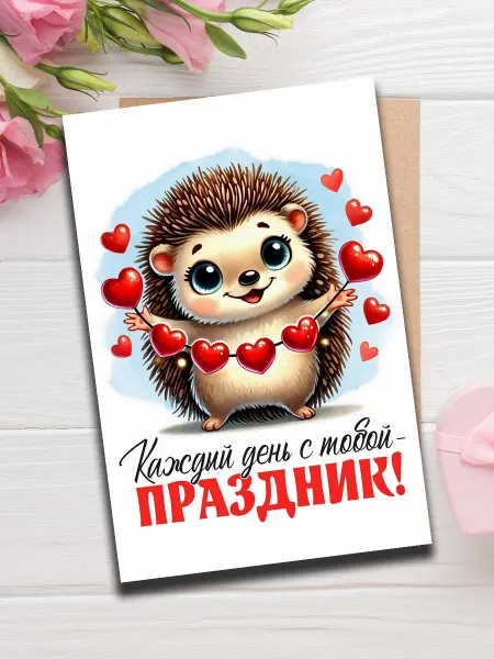 Woodguk Открытка на 14 февраля