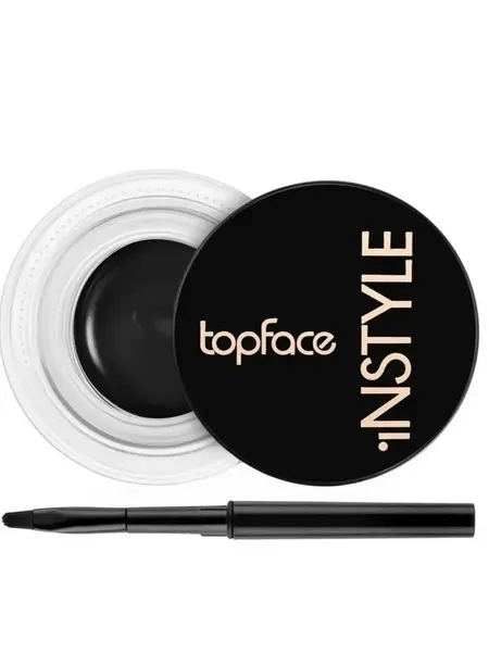 Подводка Topface Instyle Gel Eyeliner, Гелевая водостойкая подводка для глаз, 001