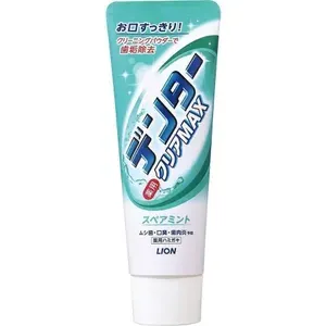 Lion Зубная паста Dental / Dentor Clear MAX Spearmint для защиты от кариеса с микропудрой, с мятным ароматом, 140 г.