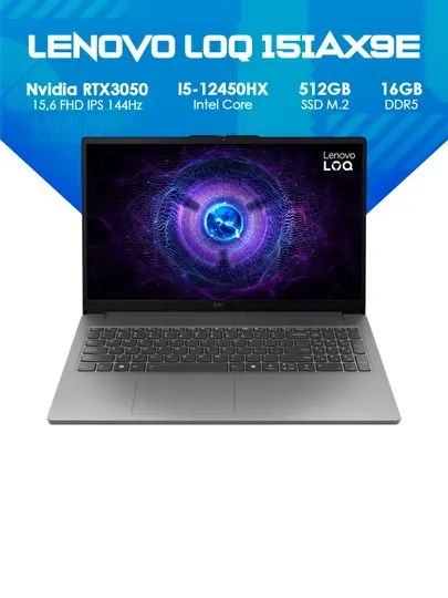 Ноутбук Lenovo LOQ 15IAX9E i5-12450HX RTX3050 White 144Hz