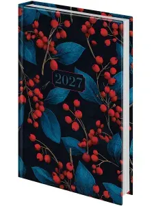 Ежедневник датированный 2027, планер планинг, записная книжка А5 145х215 мм, ламинированная обложка, Staff