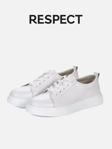 RESPECT Кеды белые женские на платформе