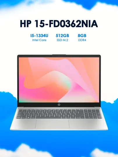 Ноутбук HP 15-fd0362nia i5-1334U 2GB NVIDIA 15.6"