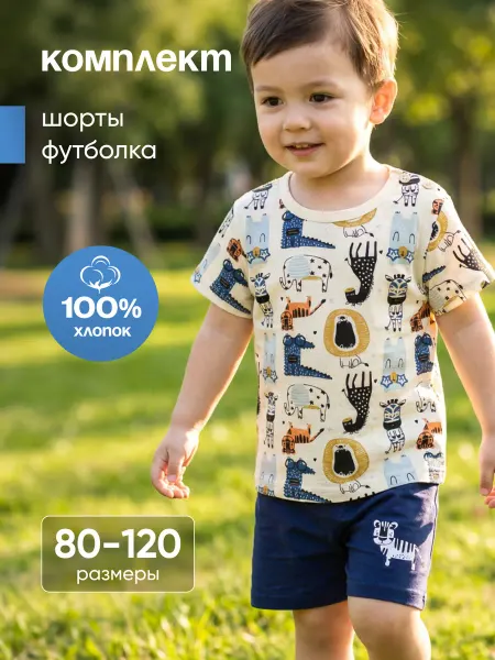 Dress2u Костюм детский с шортами и футболкой в садик