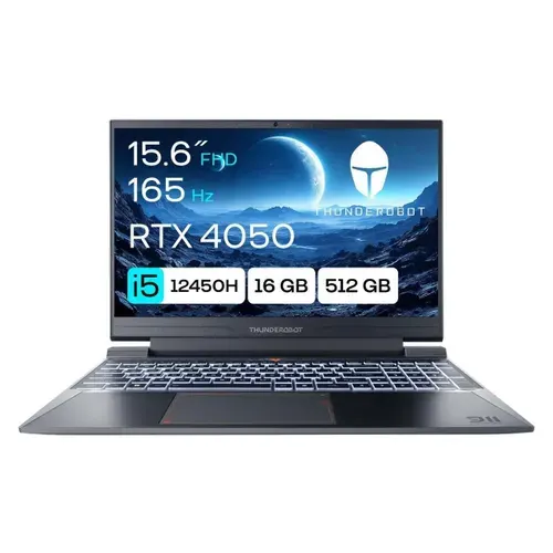 Thunderobot 911 X Wild Hunter Ноутбук 15.6", Intel Core i5-12450H, RAM 16 ГБ, SSD 512 ГБ, Без системы, серый, Русская раскладка