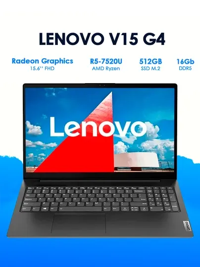 Ноутбук Lenovo V15 G4 AMN Ryzen 5 7520U 16GB 512GB 15.6 FHD Black