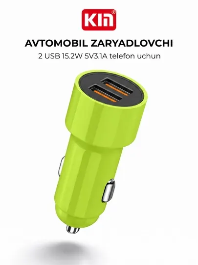 Автомобильное зарядное устройство KIN KC16 2 USB 15.2W 5V/3.1A быстрая зарядка