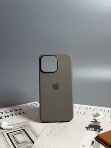 Чехол для iPhone 15 Pro Max / Silicone Case MagSafe / Фирменная анимация / Гранитный_ 2