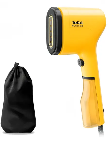 Ручной вертикальный отпариватель Tefal Pure Pop DT2026E1 подача пара 20г/мин, время нагрева 15с, цвет Желтый