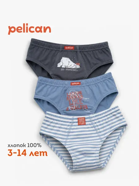 Pelican Трусы для мальчика слипы подростковые плавки детские летние
