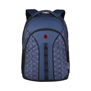 Городской рюкзак WENGER Sun 610214 для 15" ноутбука со светоотражающим принтом, синий, 27 л, 35x27х47 см