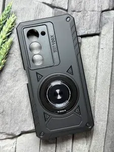Чехол противоударный для Xiaomi Redmi 15 4G ( Редми 15 ) с функцией подставки , с кольцом-держателем, ударопрочный, усиленный , черный