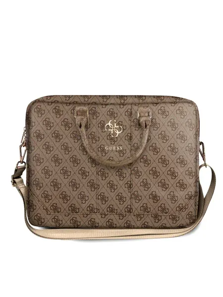 GUESS Сумка для ноутбука 15, 15.6" из экокожи с ремнем