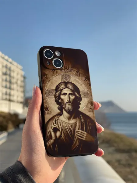 PBl store Чехол на Apple Iphone 15 с православным принтом