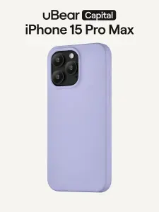 Чехол для iPhone 15 Pro Max uBear Capital Case , MagSafe совместимый, натуральная кожа