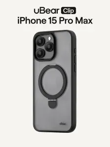 Чехол для iPhone 15 Pro Max uBear Clip Mag Case, MagSafe совместимый, усиленный, силк-тач