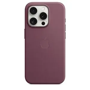 Чехол FineWoven iPhone 15 Pro Case with MagSafe / Анимация NFC / Тканевый чехол MagSafe FineWoven для Айфон 15 Про / Mulberry ( Шелковица )