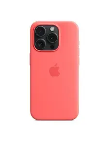 Чехол силиконовый для iPhone 15 Pro с анимацией MagSafe / Silicone Case / Guava