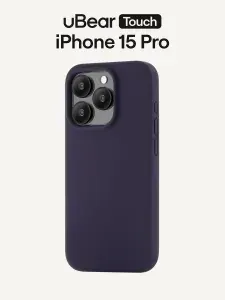 Чехол для iPhone 15 Pro uBear Touch Mag Case, MagSafe совместимый, софт-тач