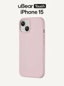 Чехол для iPhone 15 uBear Touch Mag Case, MagSafe совместимый, софт-тач