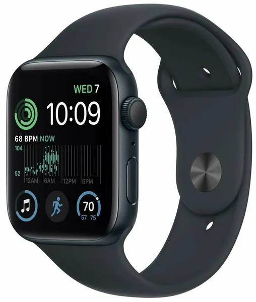 Умные часы Apple Watch Series SE 2024 44mm Silver Aluminium Case with Denim Sport Band M/L