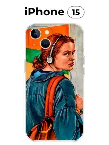 Чехол на iPhone 15 с принтом (Очень странные дела)