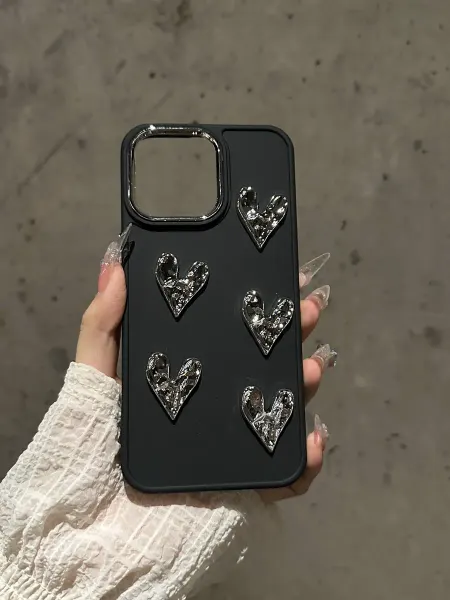 О'кейси Чехол на iPhone 15 Pro Max с сердечками
