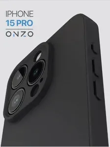 Чехол на Айфон 15 Про матовый черный iPhone 15 Pro чехол