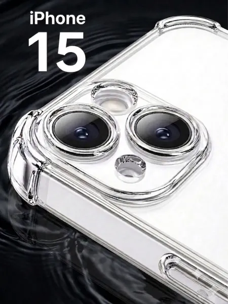 WOGIC Чехол на iPhone 15 прозрачный