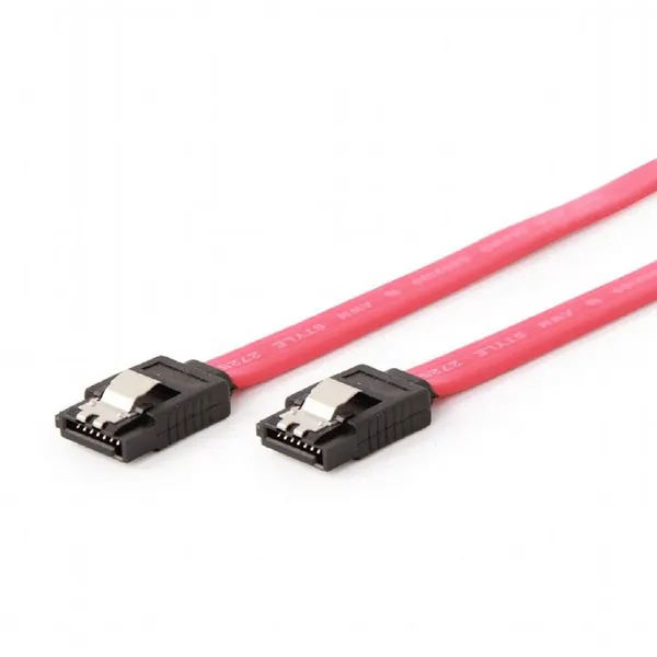 Bion Кабель SATA Serial ATA III металлическая защелка, 50см, красный BXP-SATAM-DATA-50CM