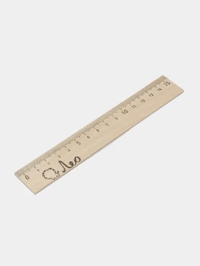 Деревянная линейка Leo, 15 см, WRL-15 q0000050961