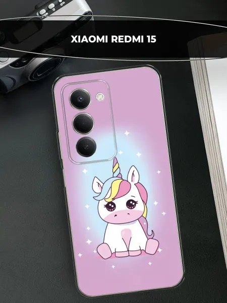 Xiaomi Чехол на Redmi 15 единорог