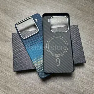 Кевларовый чехол Xiaomi 15,чехол из углеродного волокна, Ультратонкий защитный чехол из настоящего углеродного волокна для Xiaomi 15