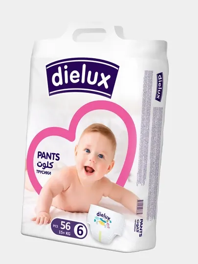 Dielux трусики-подгузники, размер 6 (15+ кг), 56 шт
