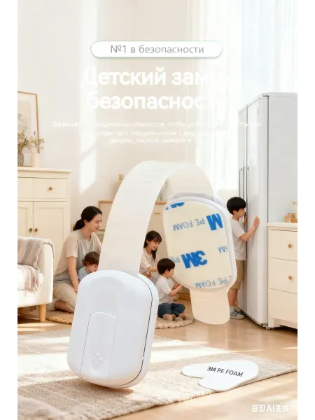 Защитный замок для ящика и двери детский антинарост и безоп