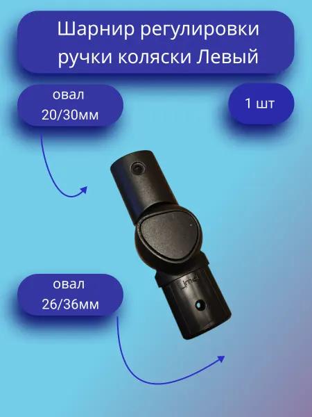 Шарнир регулировки ручки коляски (Левый)