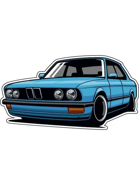 PrintShop Наклейка декоративная Автомобиль 15х8 см