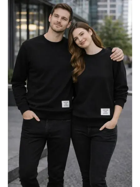 T&A MenStyle толстовка унисекс oversize черный парный размеры L–4XL