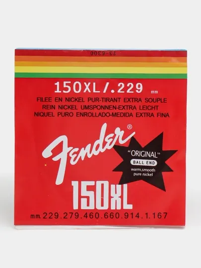 Струны для электрогитары Fender Pure Nickel Wound Extra Light Gauge 150xl 9-46.+ Медиатр