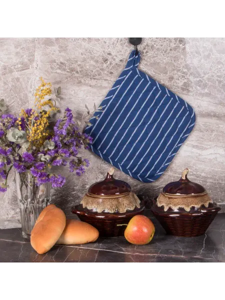 BORGHOUSE Прихватка "Gray stripes" 20х20 см