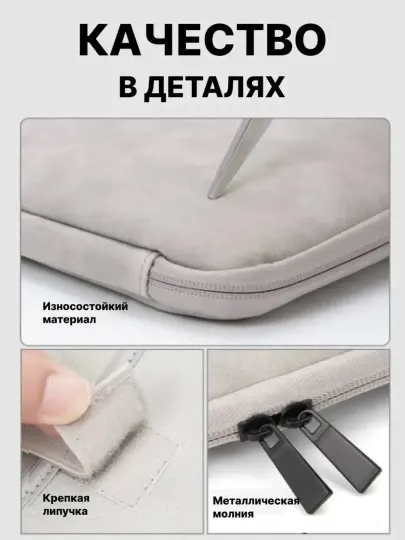 Сумка для ноутбука 15–16″ – влагостойкая, ударопрочная