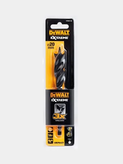 Сверло по дереву DeWALT "EXTREME IMPACT", 20 * 152 мм, DT90241-QZ