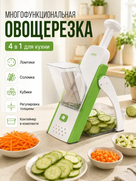 Многофункциональная овощерезка 4в1 для кухни