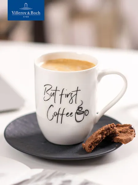 Villeroy & Boch Кружка для чая и кофе 340 мл, But first Coffee, Statement