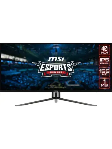 MSI 40" Монитор MAG 401QR 9S6-3EA54H-016 (9S6-3EA54H-016), IPS, 3440x1440 Ultra WQHD, 155 Гц, черный