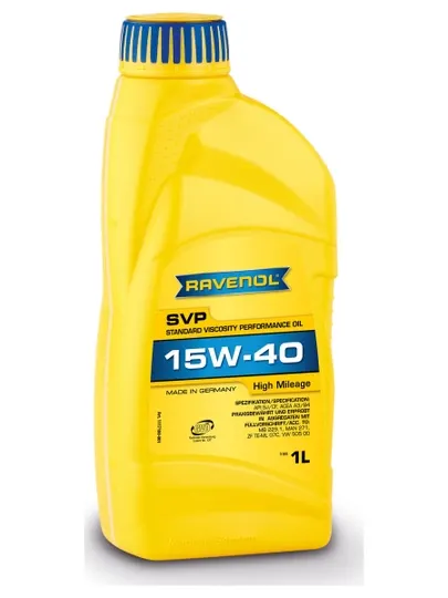 RAVENOL Моторное масло SVP 15W-40 для автомобилей с большим пробегом