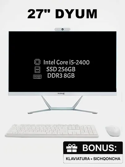 Моноблок 24" IPS, H61 - Intel Core i3/i5/i7, SSD-128ГБ/256ГБ/512ГБ/1ТБ, DDR3 8ГБ/16ГБ + КМ